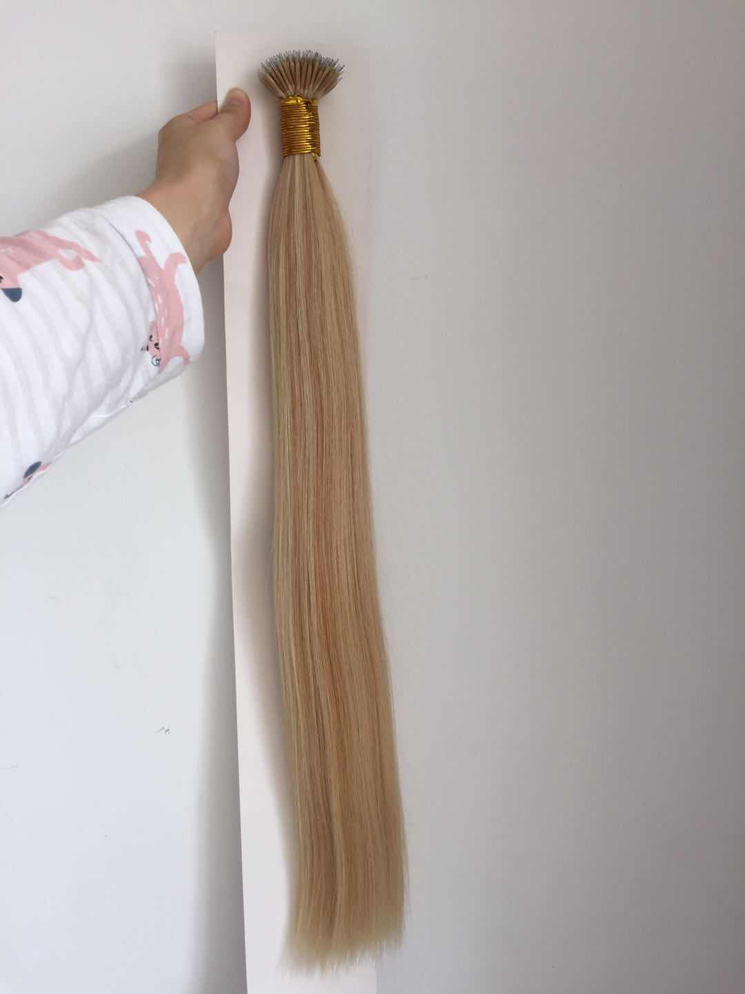 Double drawn i tip hair extensions manufacturers QM213